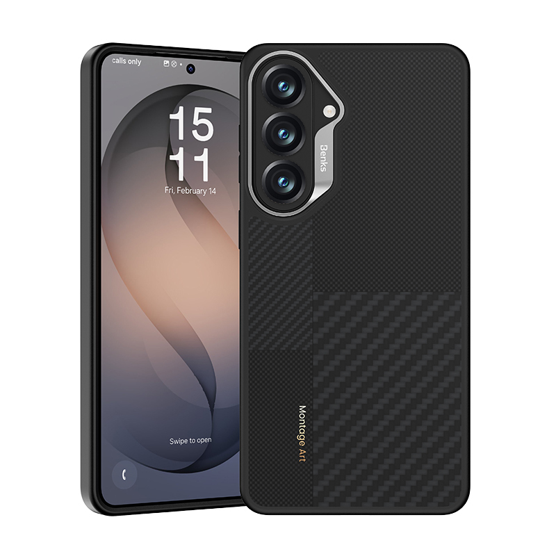 Benks Montage Magnetic Armor Pro Kevlar Maciņš Metal Frame 600D+1500D (L049) for Samsung Galaxy S26 Plus melns