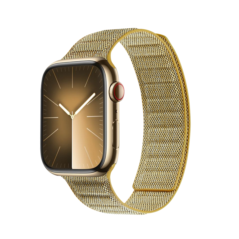 Crong Melange - Magnetic siksniņa Apple Watch 38/40/41/42 mm (dzeltens melange)