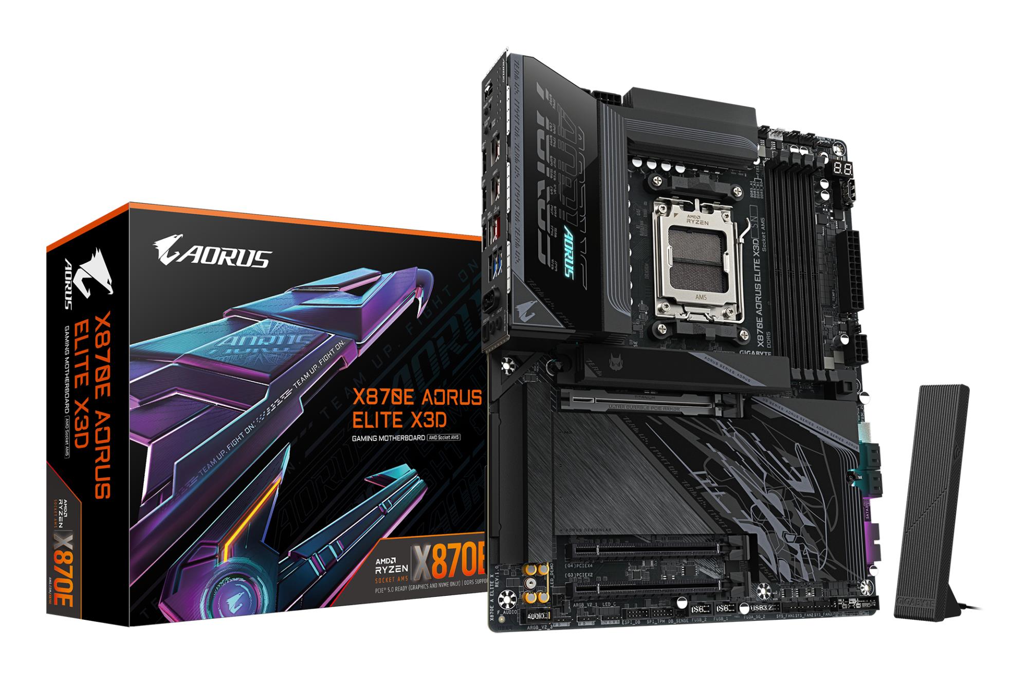 Mātesplate GIGABYTE X870E AORUS ELITE X AMD X870E Socket AM5 ATX DDR5