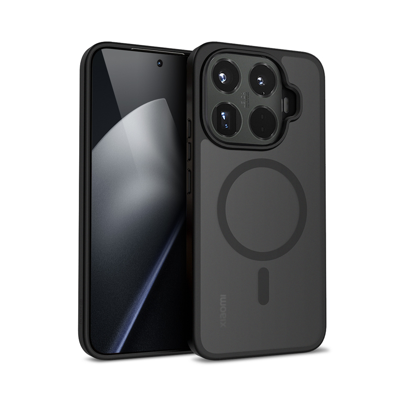 Crong Hybrid Matte Magnetic - Xiaomi 15T Pro MagSafe maciņš (melns)