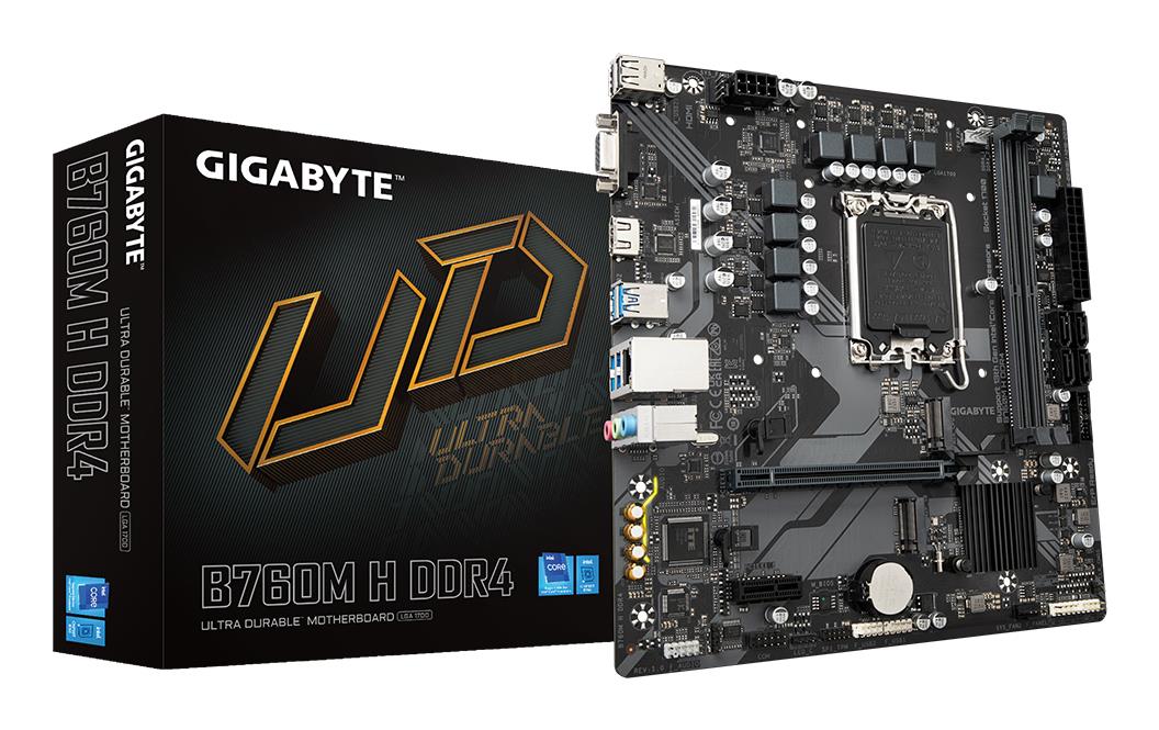 Mātesplate GIGABYTE B760M H Intel B760 LGA1700 DDR4 Micro-ATX