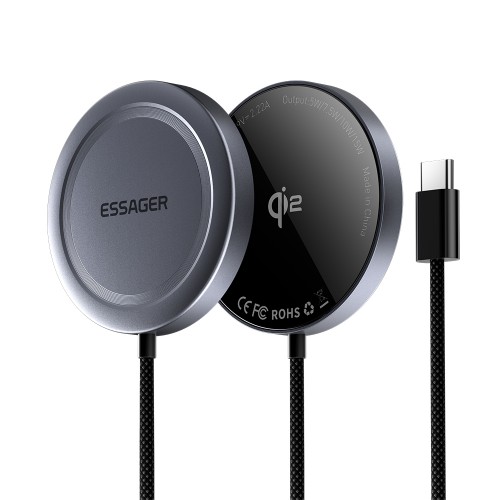 Bezvadu lādētājs Essager "ES-WC11" Qi2 melns 15W