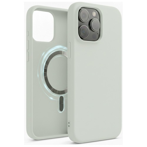 Maciņš "TM MagSafe Silicone" iPhone 16 Pro Max / Akvamarin /