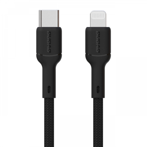 USB Kabelis Dudao "L9X" melns "Type-C / Lightning" 200cm (līdz 30W)