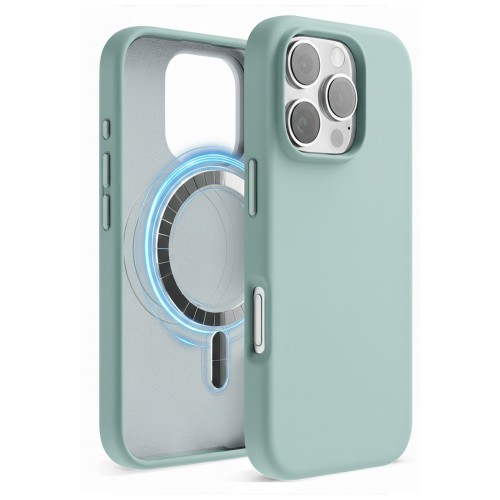 Maciņš "TM MagSafe Silicone" iPhone 14 Pro Max / Sukulents /