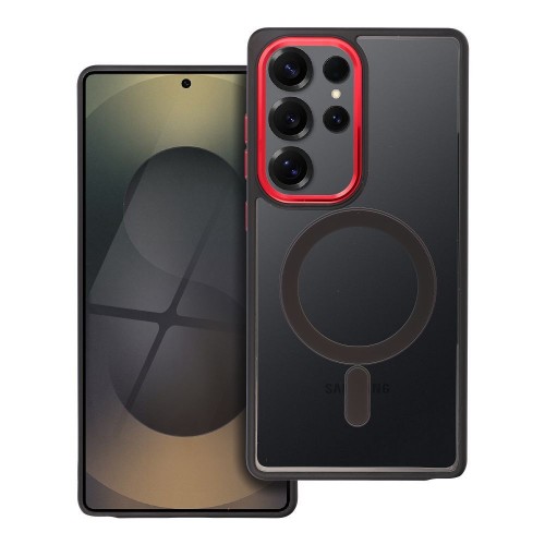 Maciņš "Color Edge Mag Cover" Samsung S947 S26 Plus melns / sarkans