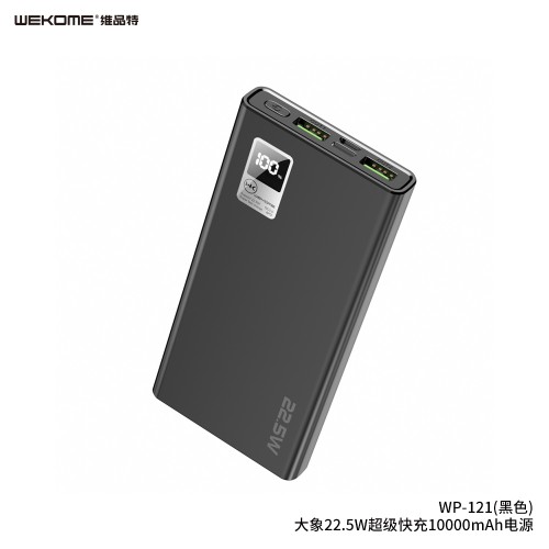 Portatīvais lādētājs WK Design "WP-121" melns 20000mAh