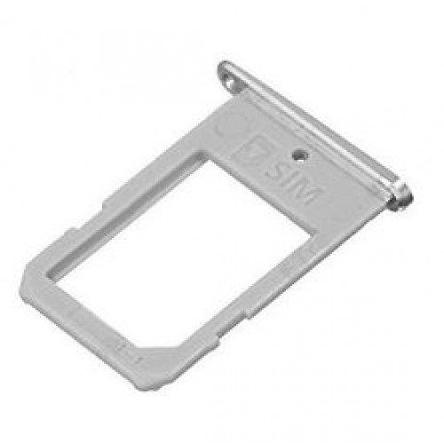SIM Holder Saderīgs ar Samsung G925F S6 Edge SIM card holder Sudrabs