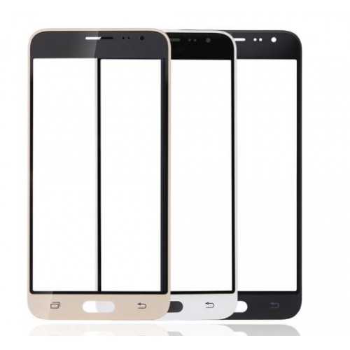 Outer Screen Glass Saderīgs ar Samsung J320 J3 2016 Melns HQ