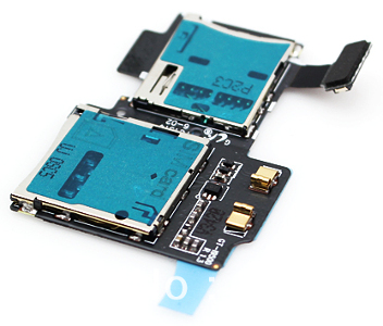 Flex Samsung i9500/i9505 S4 priekš SIM un microSD slot ORG