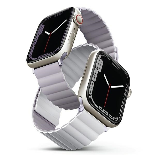 Uniq Revix siksniņa Apple Watch 1/2/3/4/5/6/7/8/SE/SE2/Ultra 42/44/45/49mm - ceriņu-balts