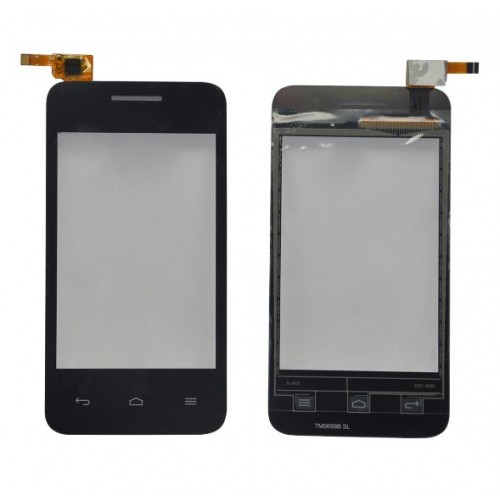 Touchscreen Saderīgs ar Huawei Ascend Y220 Melns HQ