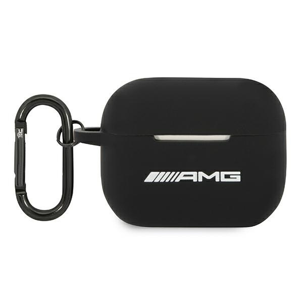 AMG AMAPRBK AIRPODS PRO MACIŅŠ MELNS/MELNS SILIKONA BIG LOGO