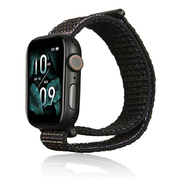 Beline Siksniņa Apple Watch Nylon 38/40/41mm melns