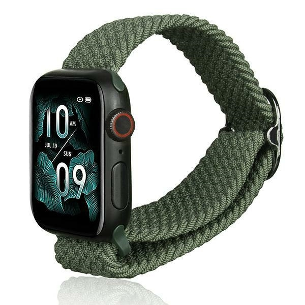 Beline Siksniņa Apple Watch Textile 38/40/41mm zaļš