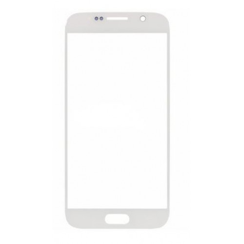 Outer Screen Glass Saderīgs ar Samsung G920 S6 Balts HQ