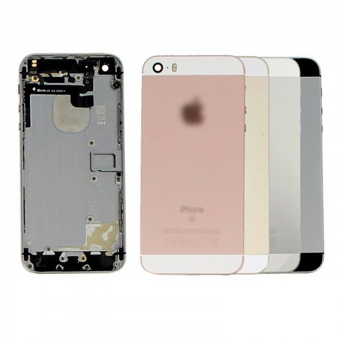 Aizmugurējais vāciņš Saderīgs ar Apple iPhone SE Melns HQ