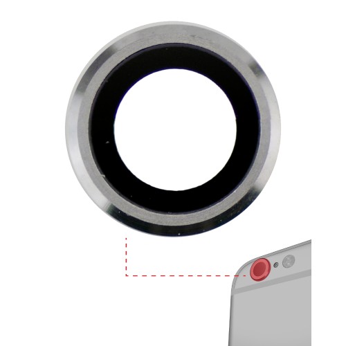 Rear Camera Lens Saderīgs ar Apple iPhone 6 / 6S Rear Camera Lens Sudrabs