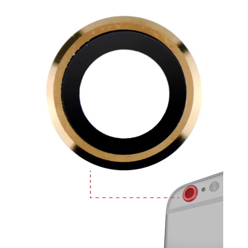 Rear Camera Lens Saderīgs ar Apple iPhone 6 Plus / 6S Plus Rear Camera Lens Zeltains
