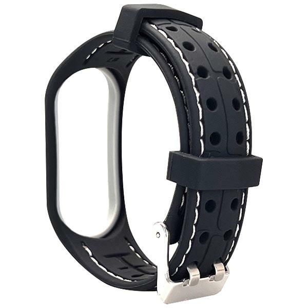 Beline Siksniņa Mi Band 6/5 Smart melns/balts