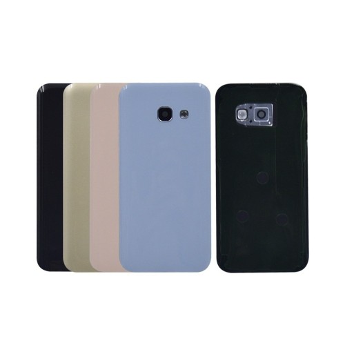 Aizmugurējais vāciņš Saderīgs ar Samsung A320 A3 2017 Melns / (ar camera lens) HQ