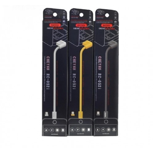 USB Kabelis Remax "Cheynn" RC-052i Melns "Lightning" 100cm