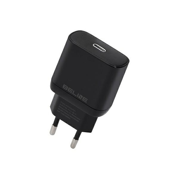 Beline Tīkla lādētājs 1x USB-C 30W melna (tikai galviņa) PD 3.0 BLNCB30 GaN