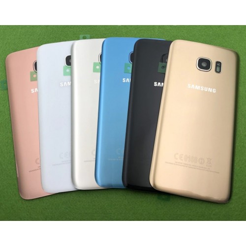 Aizmugurējais vāciņš Saderīgs ar Samsung G935F S7 Edge Zils Ar original sticker (Original colour: Coral Zils) HQ