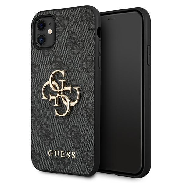 Guess GUHCN614GMGGR iPhone 11 6,1"/ Xr pelēks/pelēks hardcase 4G Big Metal Logo