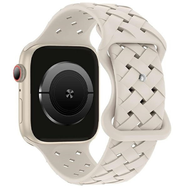 Beline Siksniņa Apple Watch Silicone Woven 38/40/41mm smilšu