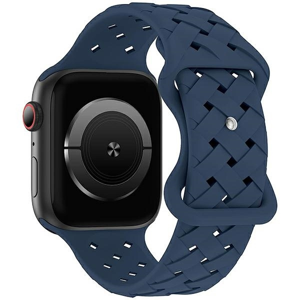 Beline Siksniņa Apple Watch Silicone Woven 38/40/41mm zils