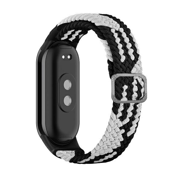Beline Siksniņa Mi Band 9/8 Textile melns/balts