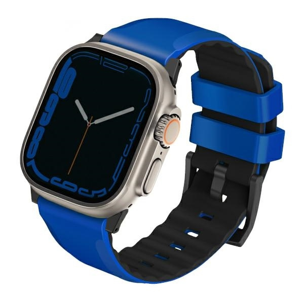 Uniq Linus Airosoft Silicone Siksniņa for Apple Watch 1/2/3/4/5/6/7/8/SE/SE2/Ultra 42/44/45/49mm - Zils