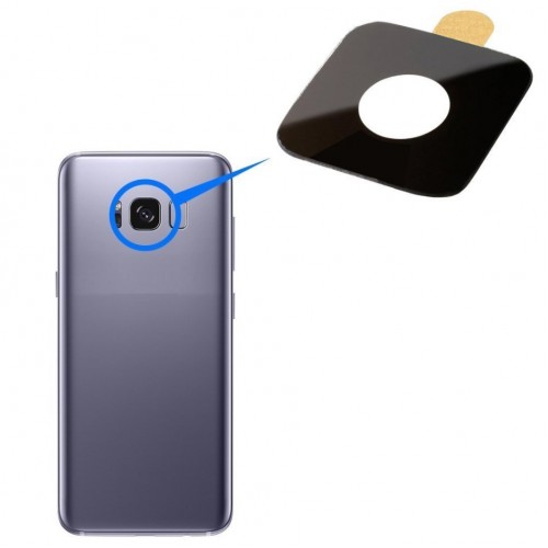 Rear Camera Lens Saderīgs ar Samsung G955 S8 Plus Rear Camera Lens Melns