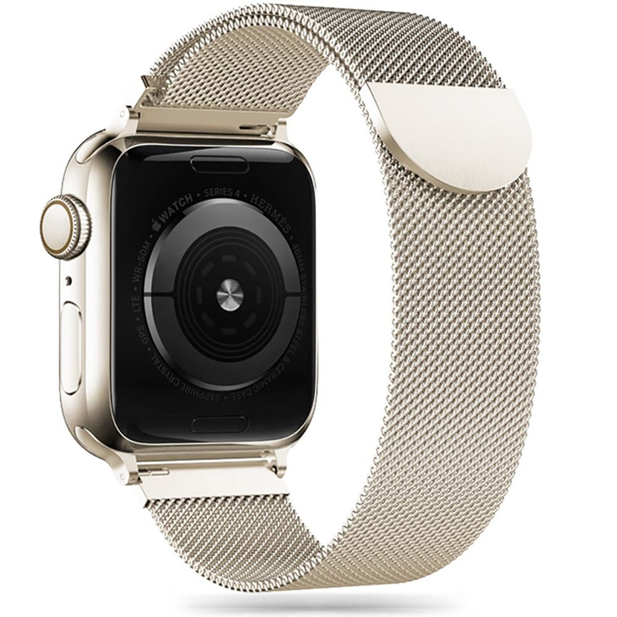 TECH-PROTECT MILANESEBAND APPLE WATCH 4 / 5 / 6 / 7 / 8 / 9 / SE (38 / 40 / 41 MM) ZVAIGŽŅU GAISMA