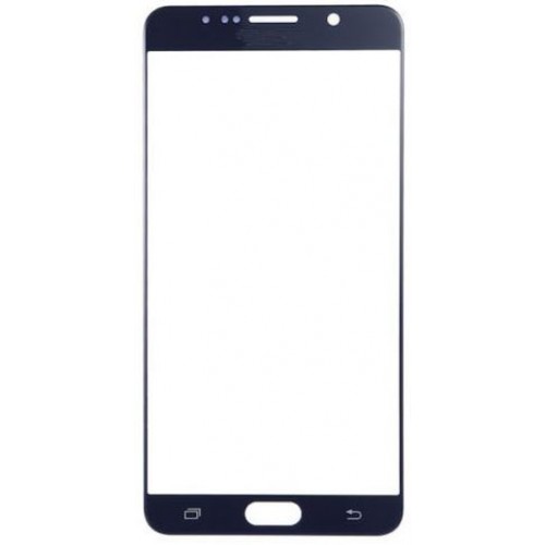 Outer Screen Glass Saderīgs ar Samsung N920 Note 5 Melns Original