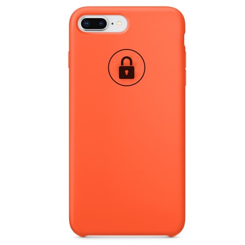 Phone Maciņš "Silicone Maciņš" priekš iPhone 7 (iPhone 8) / Spicy Oranžs / in package