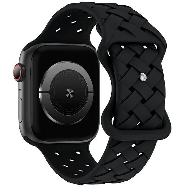 Beline siksniņa Apple Watch Silicone Woven 38/40/41mm melns box