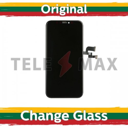 LCD Displejs Saderīgs ar iPhone X Melns (Telemax Renewed)