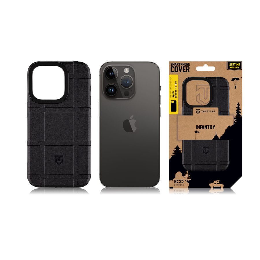 Tactical Infantry Maciņš for Apple iPhone 14 Pro Melns