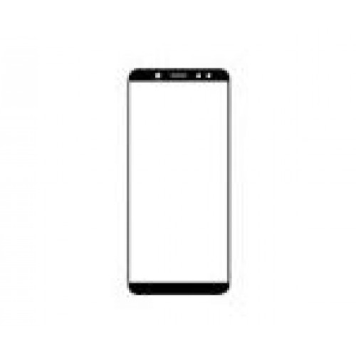 Outer Screen Glass Saderīgs ar Samsung A600 A6 2018 Melns HQ