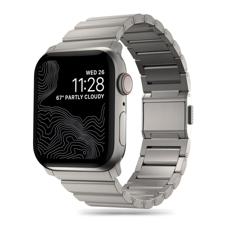 TECH-PROTECT STEELBAND APPLE WATCH 4 / 5 / 6 / 7 / 8 / 9 / SE / ULTRA 1 / 2 (42 / 44 / 45 / 49 MM) TITĀNA
