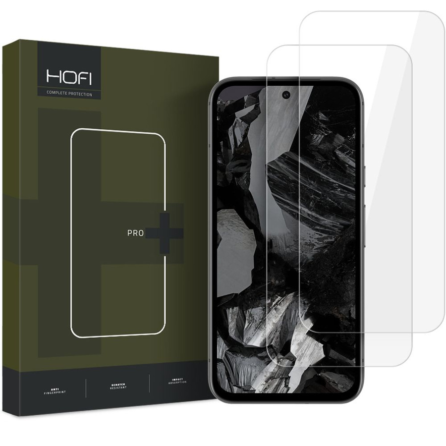 RŪDĪTS STIKLS HOFI GLASS PRO+ 2-PACK GOOGLE PIXEL 9 PRO XL CAURSPĪDĪGS