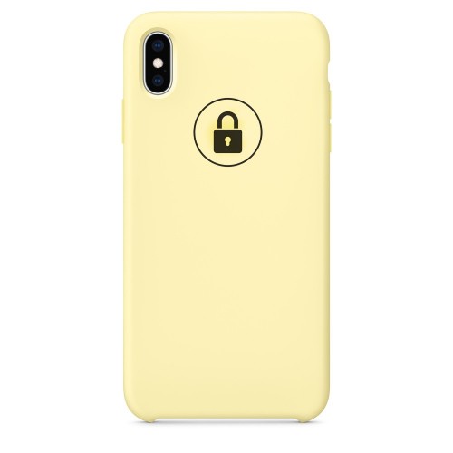Phone Maciņš "Silicone Maciņš" priekš Apple iPhone Xs Max / Dzeltens Mellow / in package
