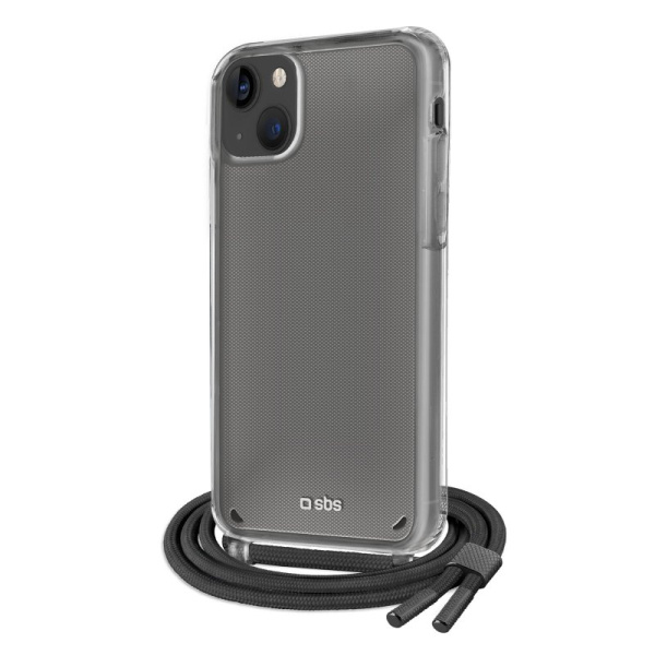 SBS MACIŅŠ AR SIKSNIŅU IPHONE 14 PLUS melns aizmugures vāciņš