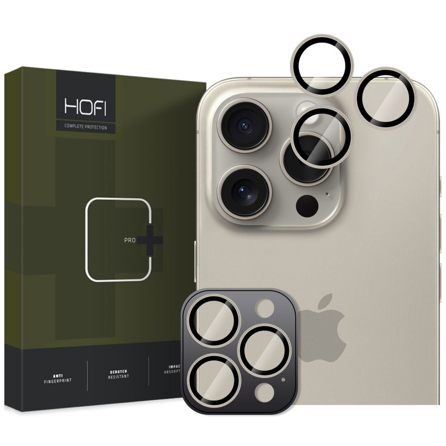 KAMERAS AIZSARGS HOFI CAMRING PRO+ IPHONE 16 PRO / 16 PRO MAX NATURAL TITANIUM