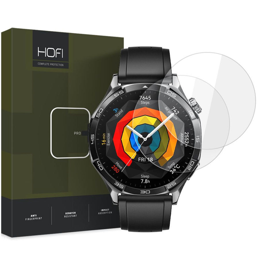 RŪDĪTS STIKLS HOFI GLASS PRO+ 2-PACK HUAWEI WATCH GT 5 (46 MM) CAURSPĪDĪGS