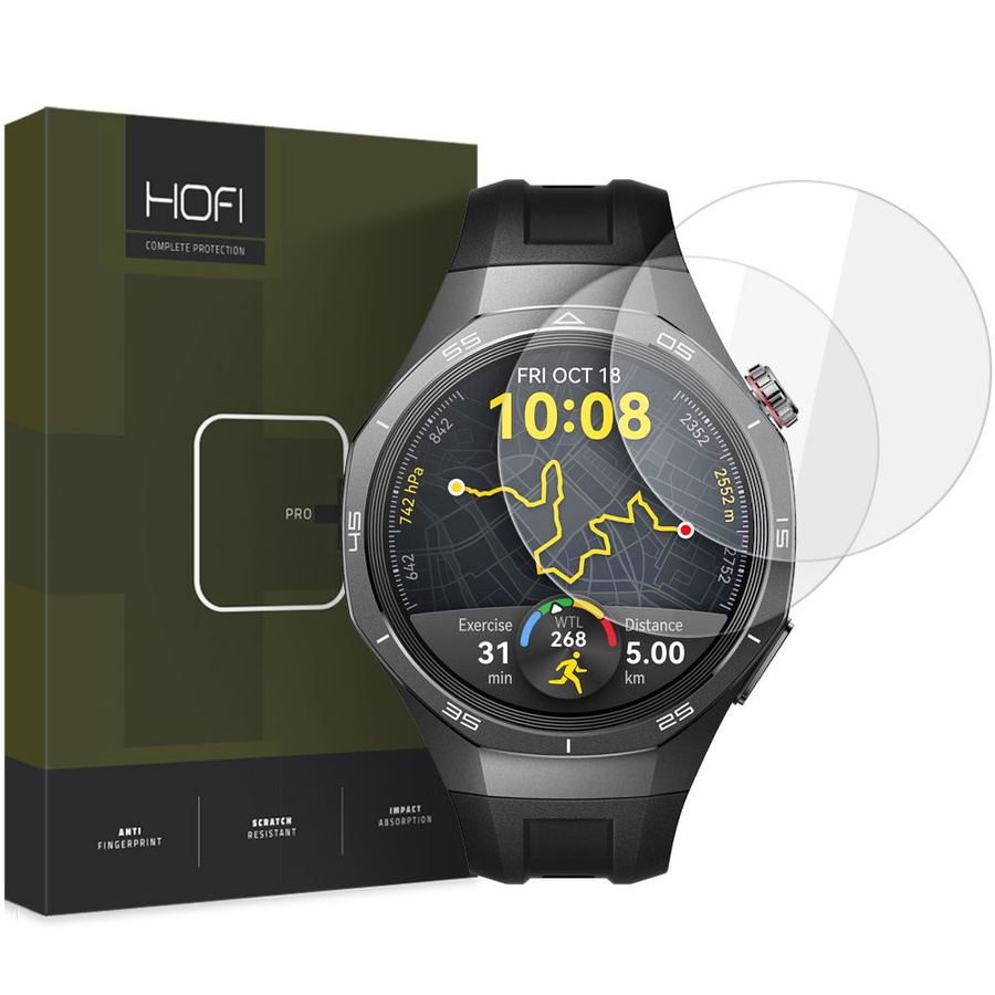 RŪDĪTS STIKLS HOFI GLASS PRO+ 2-PACK HUAWEI WATCH GT 5 PRO (46 MM) CAURSPĪDĪGS
