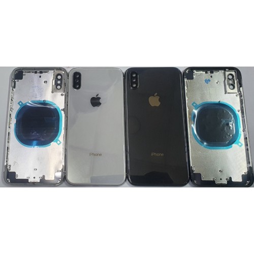 Aizmugurējais vāciņš Saderīgs ar iPhone X full housing / Balts / OEM