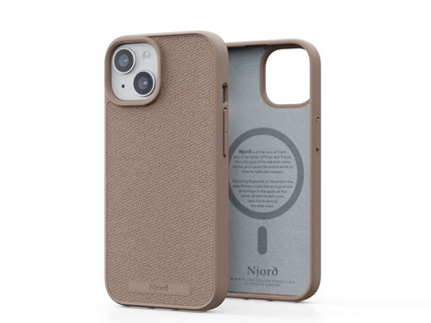 Njord "Fabric MagSafe" Maciņš Apple iPhone 15 Pro Max, rozā